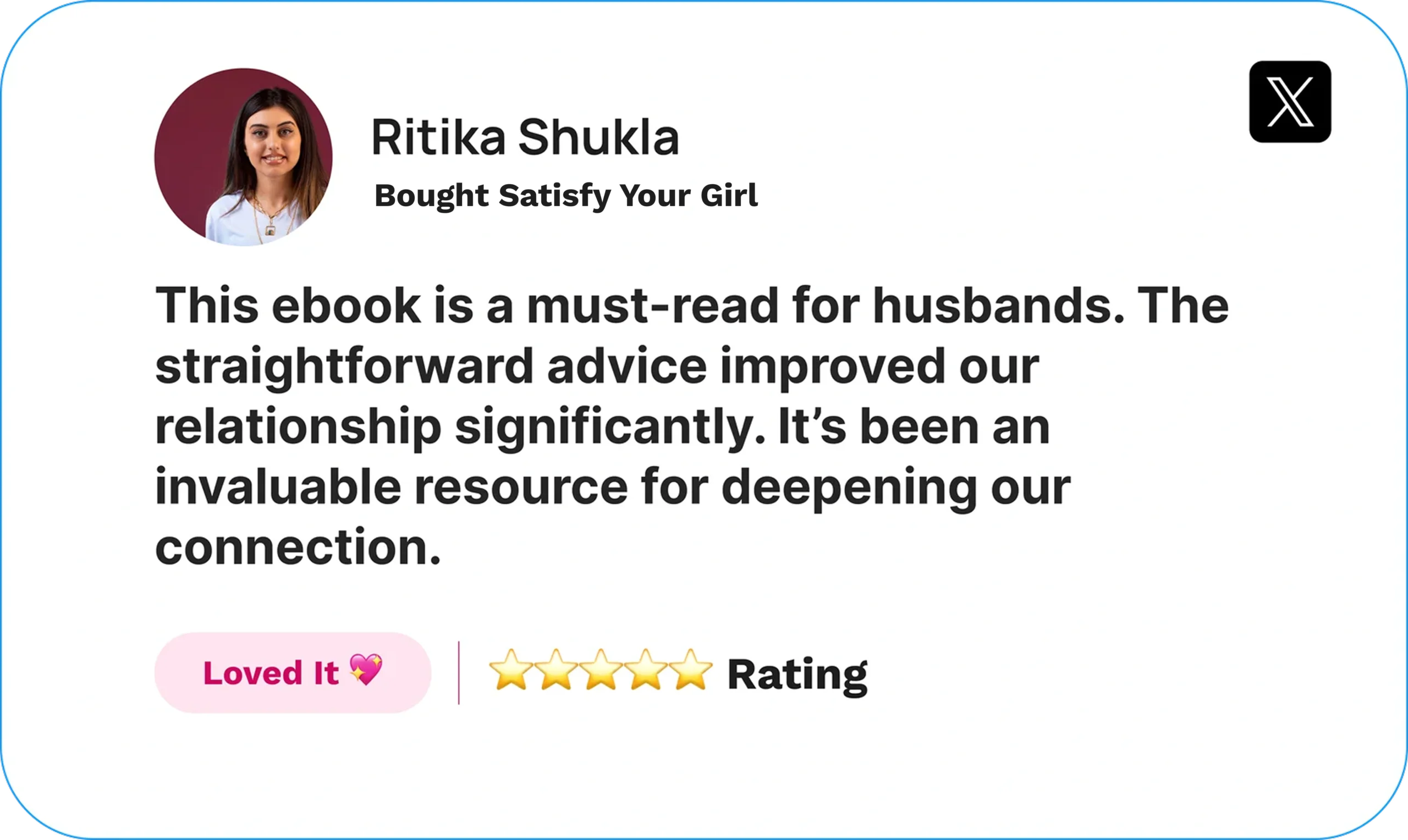 Satisfy Your Girl review by Ritika Shukla